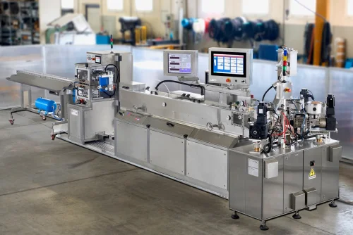 Línea de micro-extrusión de 3 capas para tubos médicos